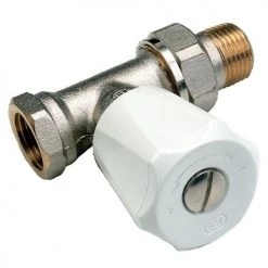 Robinets de radiateur Comap droit nickelé