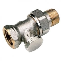 Coude de réglage radiateur Comap droit nickelé