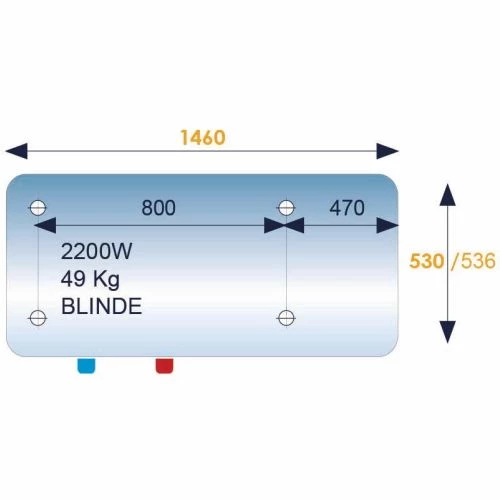Chauffe-eau électrique horizontal blindé mural CHAUFFEO Atlantic – Image 2