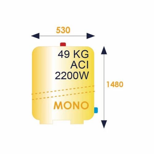 Chauffe-eau électrique vertical stable VIZENGO Atlantic stéatite ACI hybride – Image 3