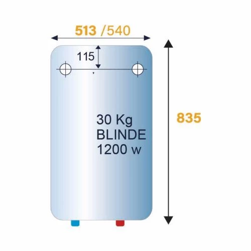 Chauffe-eau électrique blindé vertical mural CHAUFFEO Atlantic – Image 3