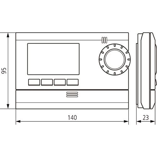 Thermostat digital sur pile RAM 811 TOP 2 Theben - 8119132 – Image 4