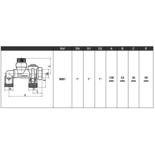 Groupe de sécurité coudé 8881 Comap - 888108 – Image 2