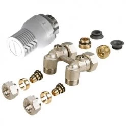 Kit thermostatique équerre SENSITY Comap à Kv réglable avec raccord - RK8584231