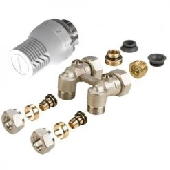 Kit thermostatique équerre SENSITY Comap à Kv réglable avec raccord - RK8584241